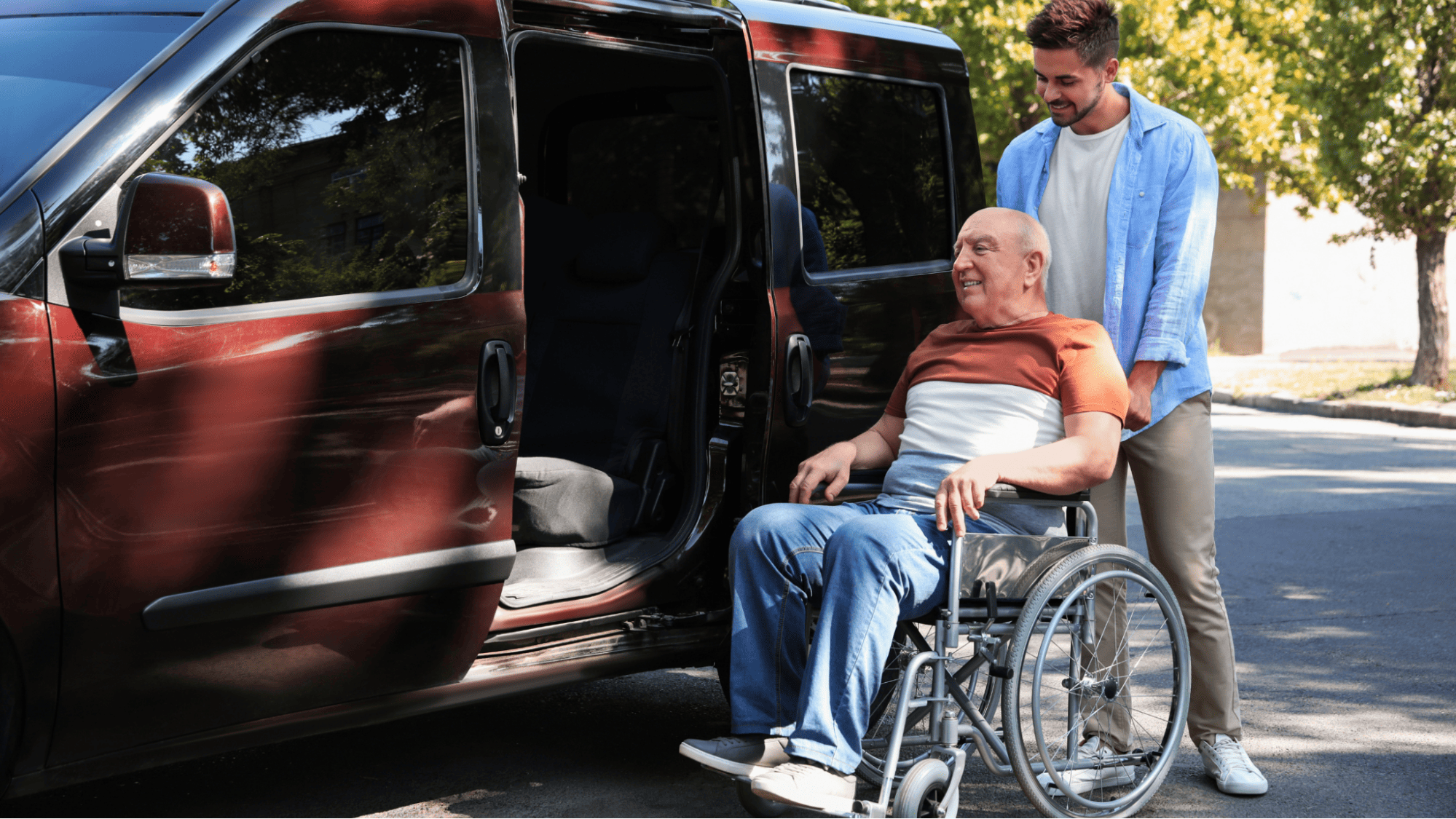 Adult Day Center Transportation van service helping seniors travel safely with proper insurance and liability coverage in Massachusetts