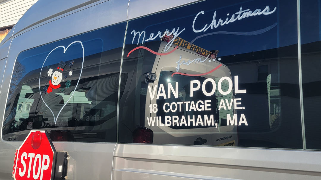 Holiday season trips for seniors in Massachusetts with Van Pool, featuring safe and accessible transportation.