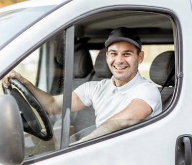 Van Pool Transportation employee shuttle operating safely during winter weather in Worcester, MA